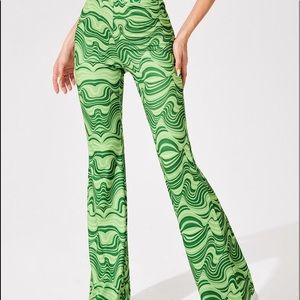 Green flare pants!